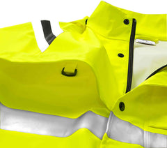Fristads 114041 High vis rain jacket cl 3 4624 RS