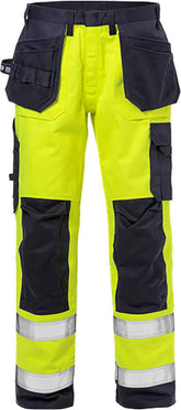 Fristads Flame high vis craftsman trousers cl 2 2584 FLAM