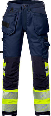 Fristads High vis craftsman stretch trousers cl 1 2706 PLU