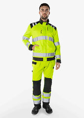 Fristads High vis Green jacket class 3 4067 GPLU