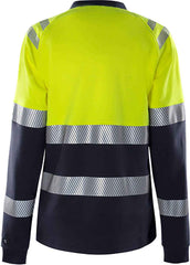 Fristads Flamestat high vis long sleeve t-shirt woman class 1 7108 TFL