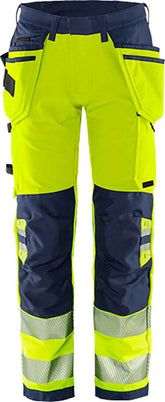 Fristads High vis Green craftsman stretch trousers class 2 2644 GSTP