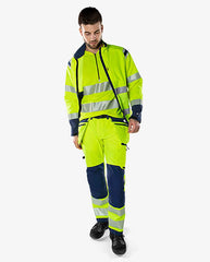 Fristads High vis Green craftsman stretch trousers class 2 2644 GSTP