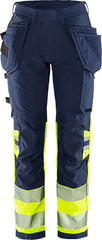Fristads High vis Green craftsman stretch trousers woman class 1 2663 GSTP