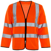 Supertouch 32681-7 Hi Vis Long Sleeved Vest - Zip