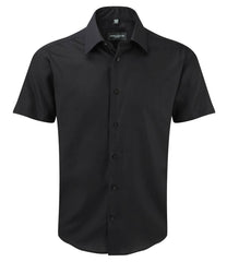Russell Collection 959M Short Sleeve Tailored Ultimate Non-Iron Shirt