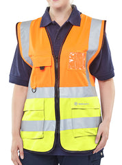 Beeswift HVWC2T Two Tone Executive Waistcoat