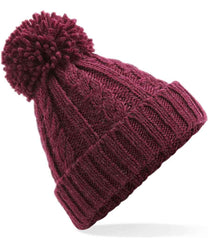 Beechfield BC480 Cable knit melange beanie