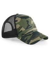 Beechfield BB694 Camo Snapback Trucker Cap
