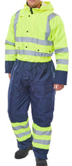 Beeswift BD900 Two Tone Hiviz Thermal Waterproof Coverall