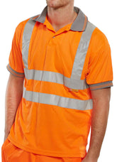 Beeswift BPKSEN Hi-Viz Polo Shirt