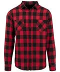 Build Your Brand BY031 Checked flannel shirt
