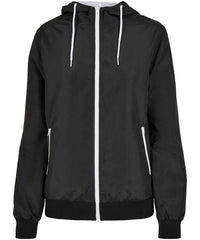 Build Your Brand BY147 Women's recycled windrunner