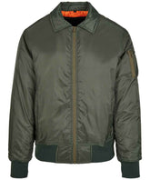 Build Your Brand BY157 Collar bomber jacket