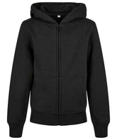 Build Your Brand BY188 Organic kids basic zip hoodie