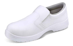 Beeswift CF832 Microfibre Slip On Shoe S2 White