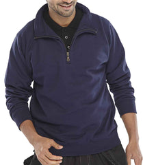 Beeswift CLQZSS Quarter Zip Polycotton Sweatshirt