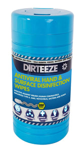 Dirteeze DHAVCL200 Hand And Surface Antiviral Disinfectant Wipes