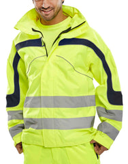 Beeswift ET45SY Eton Breathable Hi-Viz Jacket Saturn Yellow