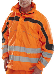 Beeswift ET46OR Eton Breathable Hi-Viz GORT Jacket Orange