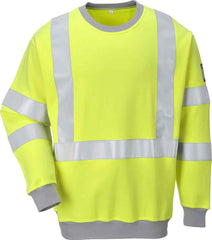 Portwest FR72 Flame Resistant Anti-Static Hi-Vis Sweatshirt
