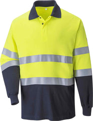 Portwest FR74 Flame Resistant Anti-Static Two Tone Polo Shirt