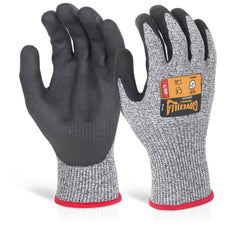 GZ01GY Glovezilla Nitrile Palm Coated Glove