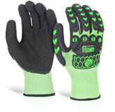Glovezilla Nitrile Palm Coated Hi-Vis Glove Pair