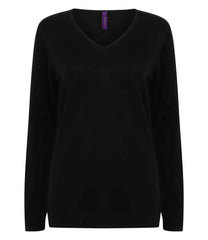 Henbury H721 Ladies V Neck Sweater