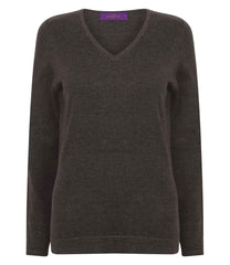 Henbury H721 Ladies V Neck Sweater