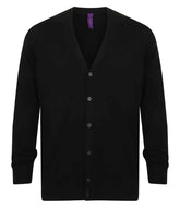 Henbury H722 V Neck Button Cardigan