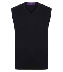 Henbury H724 Sleeveless V Neck Sweater