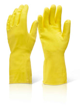 Beeswift HHYHW Household Heavyweight Rubber Glove Yellow
