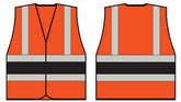 Beeswift HVVA2 Orange Wceng Vest With Contrast Band