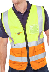 Beeswift HVWC2T Two Tone Executive Waistcoat