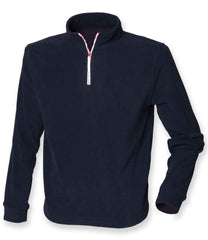 Finden & Hales LV570 Long Sleeve Piped Zip Neck Fleece