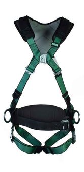 Msa MSA10206054 V-Form + Back/Chest/Hip D-Ring Bayonet Harness W/ W Belt