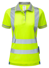 PULSARP700 Ladies Short Sleeve Hi-viz Polo Shirt