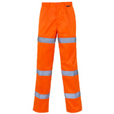 Supertouch H61 Hi Vis 3 Band Polycotton Trousers