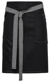 Premier PR135 Division waxed-look denim waist apron