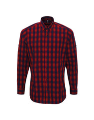 Premier PR250 Mulligan check cotton long sleeve shirt