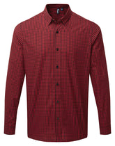 Premier PR252 Maxton check long sleeve shirt