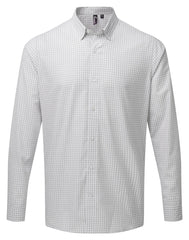 Premier PR252 Maxton check long sleeve shirt