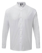 Premier PR258 Banded collar grandad long sleeve shirt