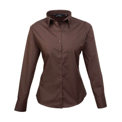 Premier PR300 Ladies Long Sleeve Poplin Blouse