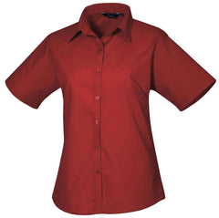 Premier PR302 Ladies Short Sleeve Poplin Blouse