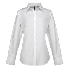 Premier PR307 Ladies Supreme Long Sleeve Pop. Shirt