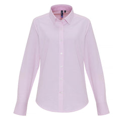 Premier PR338 Women's cotton-rich Oxford stripes blouse