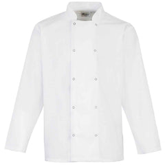 Premier PR665 Studded front long sleeve chef's jacket