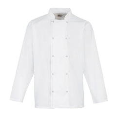 Premier PR665 Studded front long sleeve chef's jacket